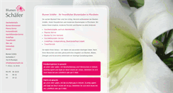 Desktop Screenshot of blumenschaefer.de